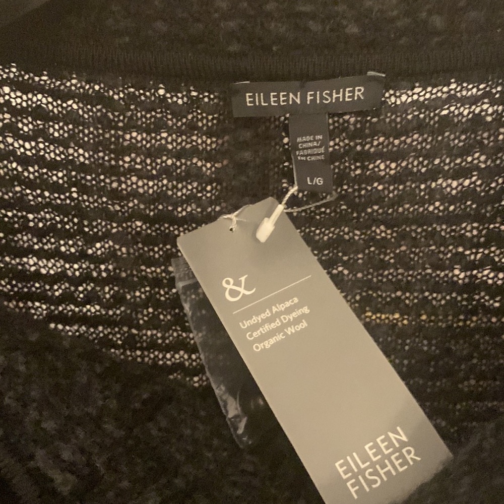 NWT EILEEN FISHER HI COLLAR WOOL/ALPACA JACKET SIZE L - Picture 2 of 13